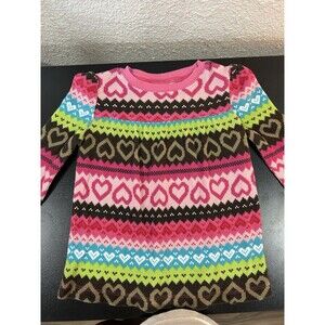 Jumping Beans Toddler Girl’s Long Sleeve Heart Pattern Top